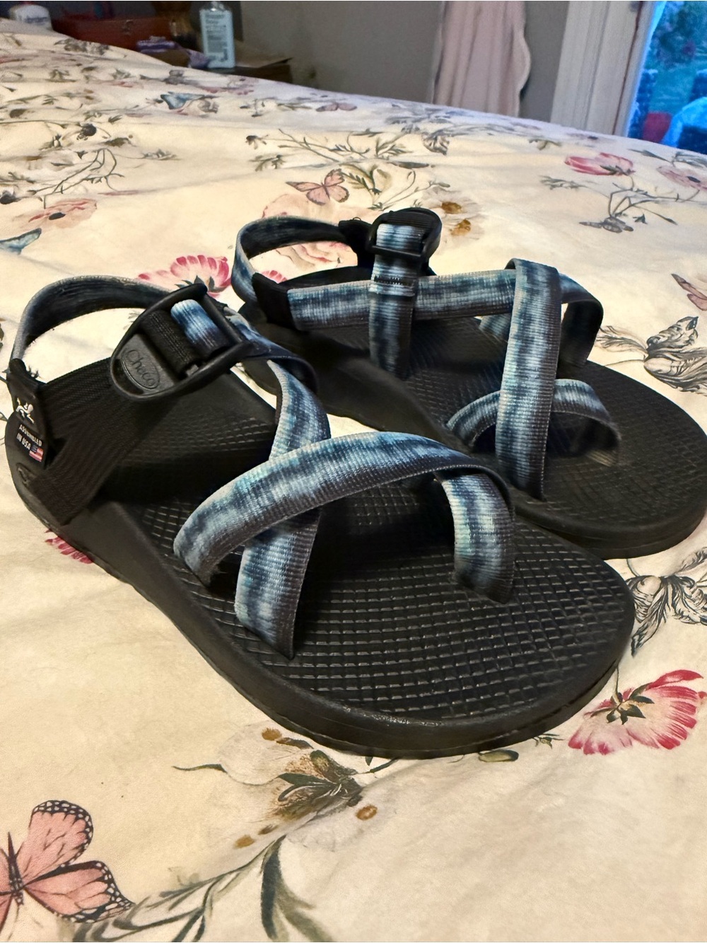 Chaco Women's Blue Tie-Dye Strappy Sandals - Picture 3 of 7